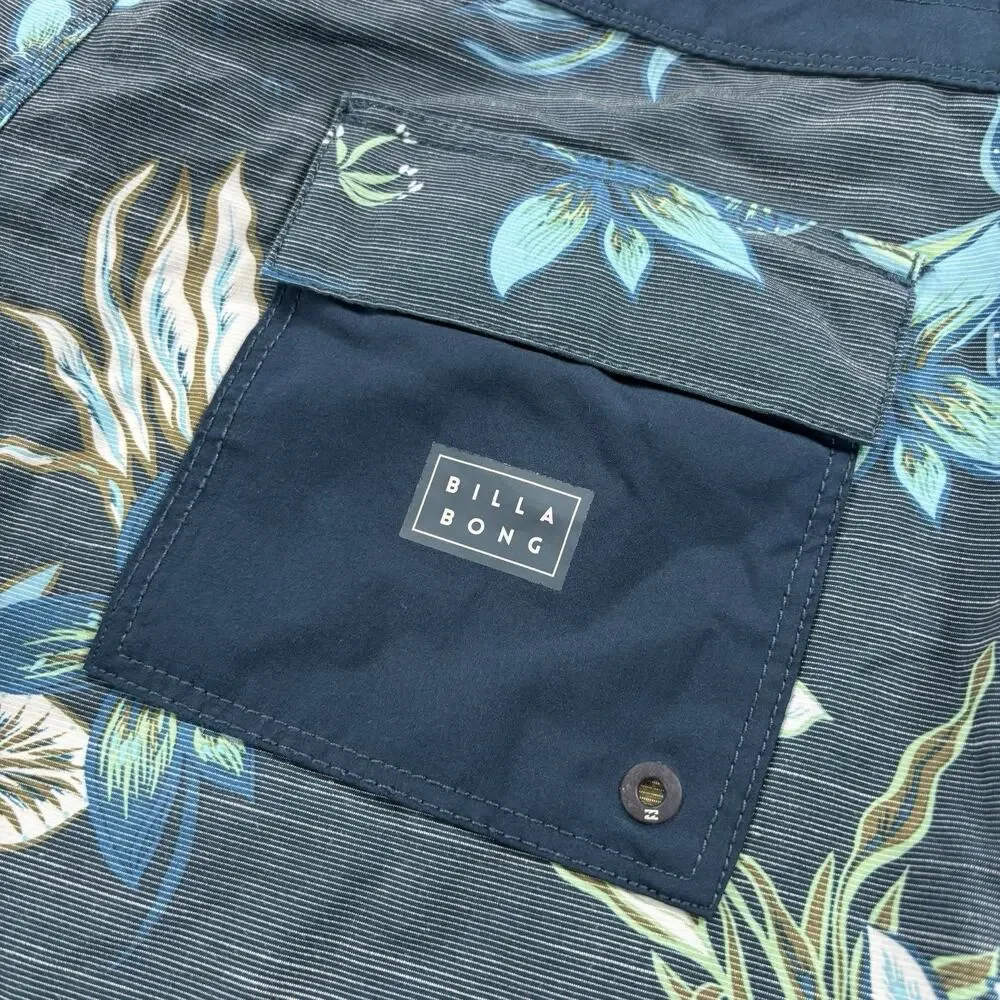 Billabong Platinum X Sundays X Boardshorts M120NBSU Navy Floral Men's Size 34